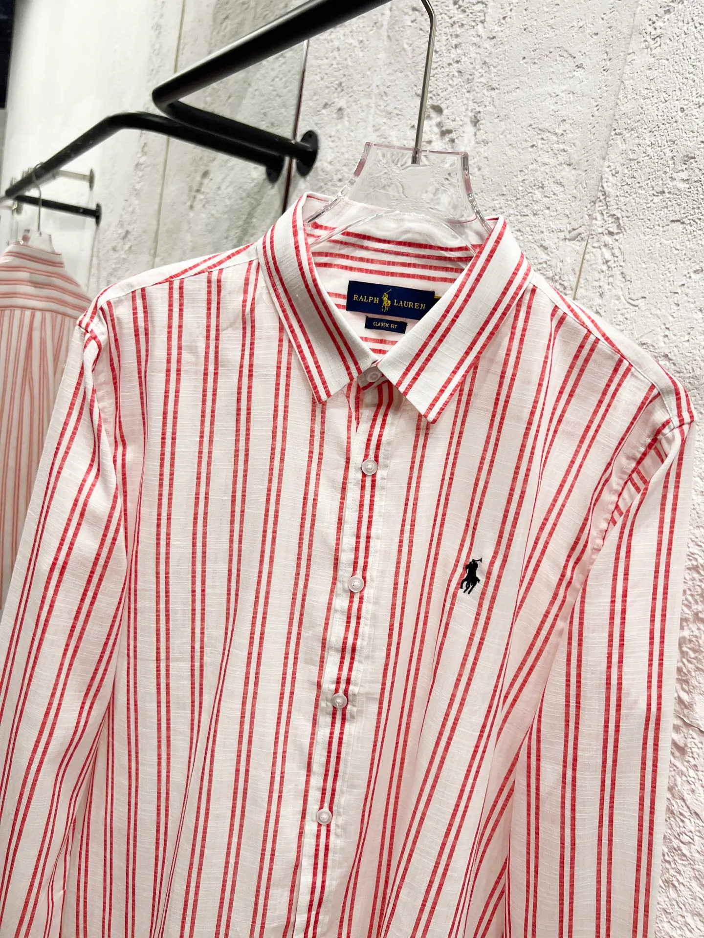 🅿️212 Style number: T57 Ralph Lauren & Ralph Lauren small striped shirt made of slub cotton, can be used as a sun protection shirt Color: pink Size: M (110-125 catties) L (125-140 catties) XL (140-155 catties) 2XL (155-170 catties)